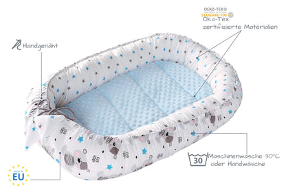 Medi Partners beebipesa Babynest Teddybär, 100 x 60 x 15 cm, vastsündinule
