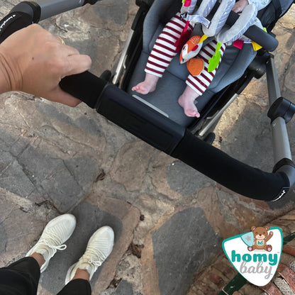 HOMYBABY universaali vaunujen kahvan suoja, musta, pestävä