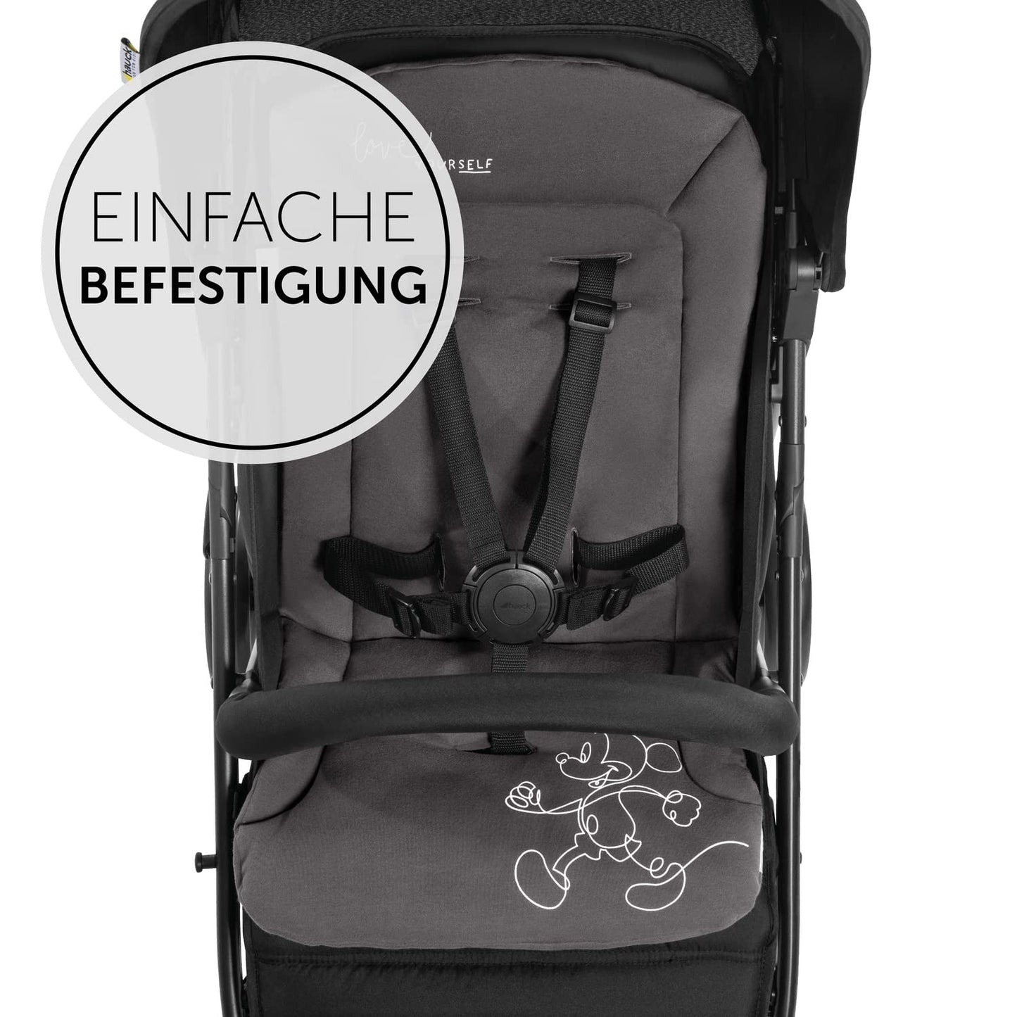 hauck Disney istmekate Mickey Mouse Black, universaalne, 70 x 37 cm