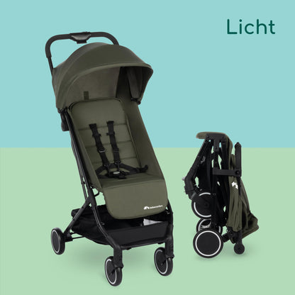 Bebeconfort Soko ultrakompaktne reisikäru, 0–3,5 aastat, kuni 15 kg, Mineral Green