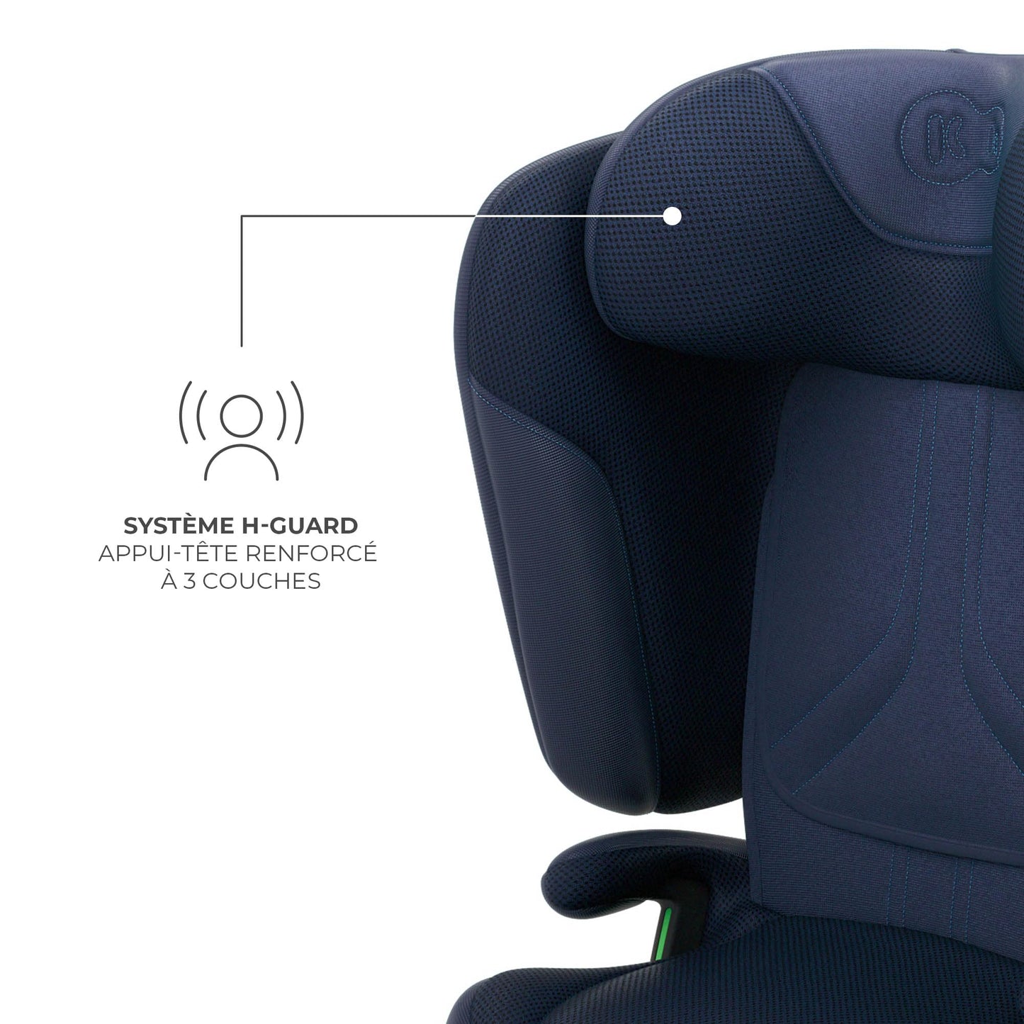 Kinderkraft UNITY 2 i-Size klapitav turvatool 100–150 cm, ISOFIX, tumesinine