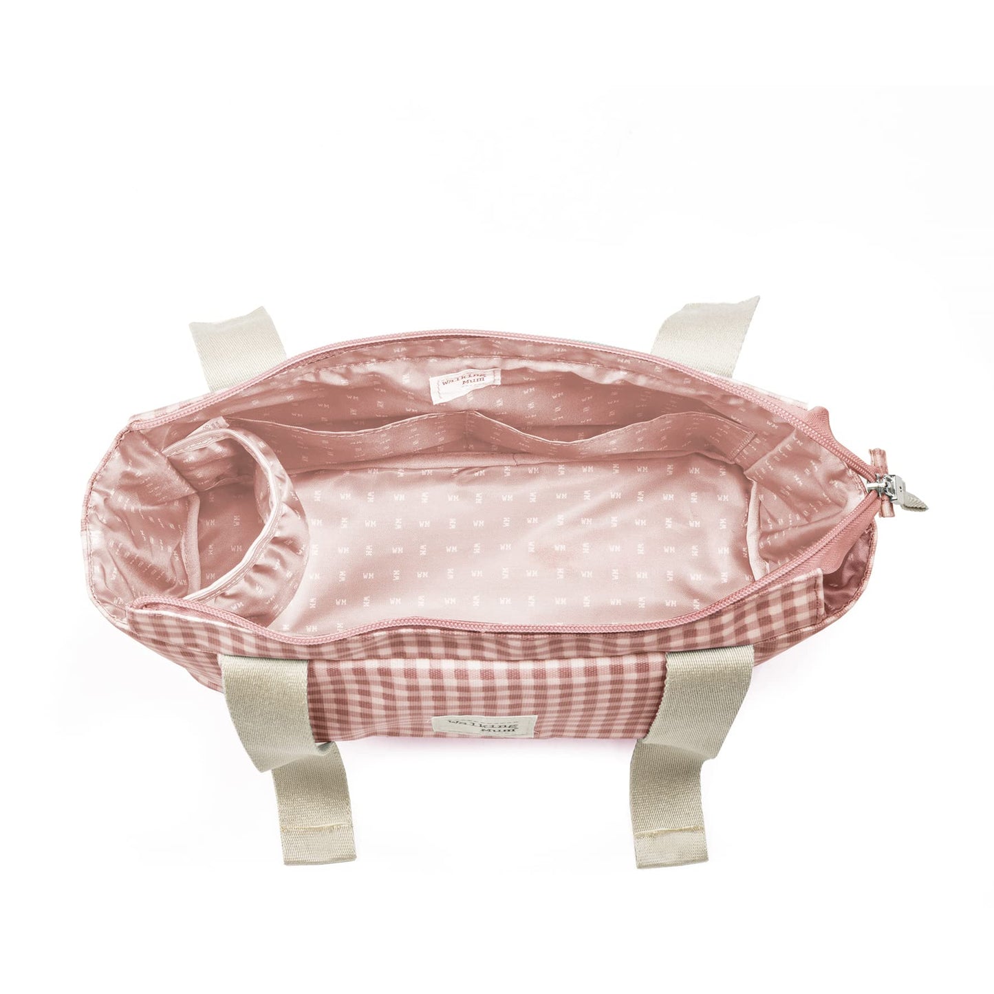 Walking Mum I Love Vichy vankri organisaator, roosa