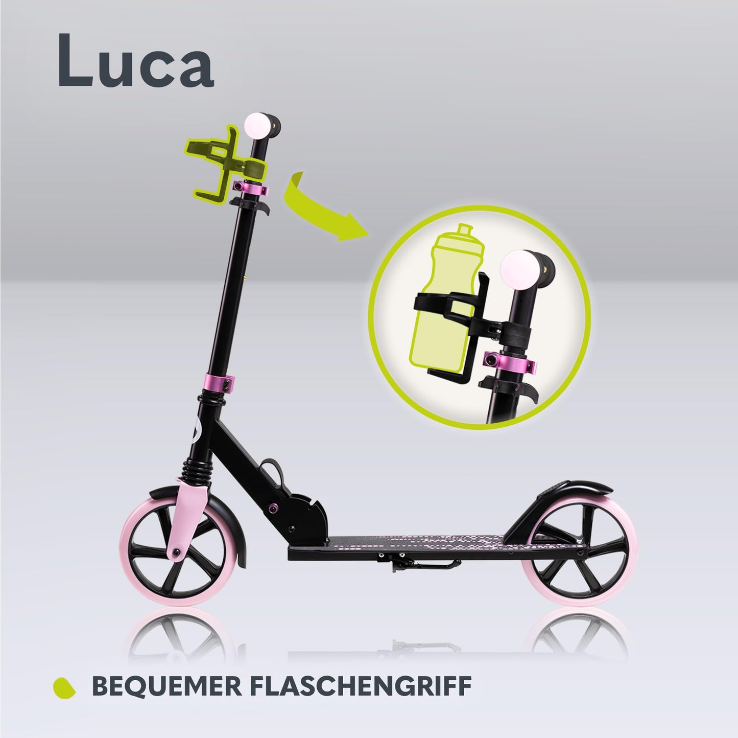 Lionelo Luca Cityroller must/roosa, 4,1 kg, kokkupandav, 100 kg