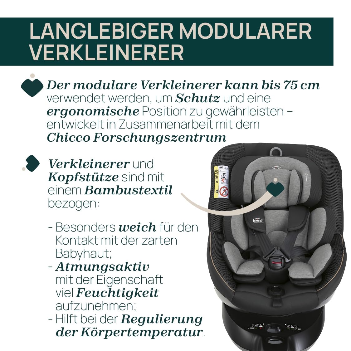 Chicco Seat105 i-Size turvatool, hall, 40-105 cm, 0-4 a, 360° pööratav