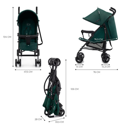 Kinderkraft TIK kergkäru, green, 6,5 kg