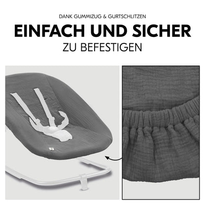 hauck Highchair Bouncer (Eco) kaitsekate, musliinpuuvill, hall