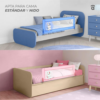 Asalvo 2-in-1 voodipiire, valge, 150 x 58cm