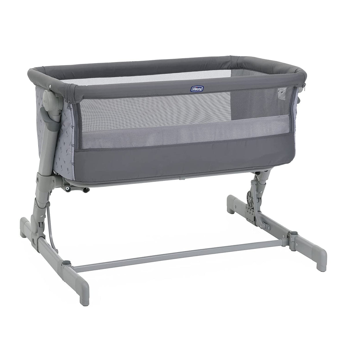 Chicco Next2Me Go -sivusänky vastasyntyneille, tummanharmaa (Dark Grey), 0–6 kuukautta