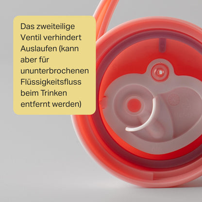Tommee Tippee eristetty nokkamuki 266 ml, 2 kpl, vaaleanpunainen ja lila, 12+ kk