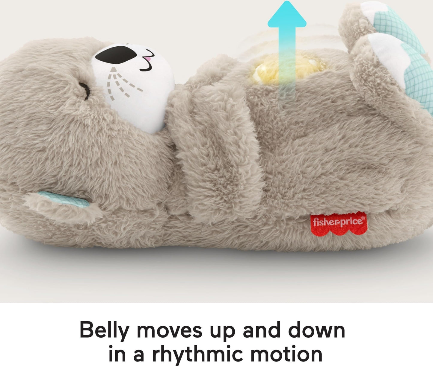 Fisher-Price kaisukas ja helimasin Soothe 'n Snuggle Otter, valguse ja hingamisliigutustega, saarmas