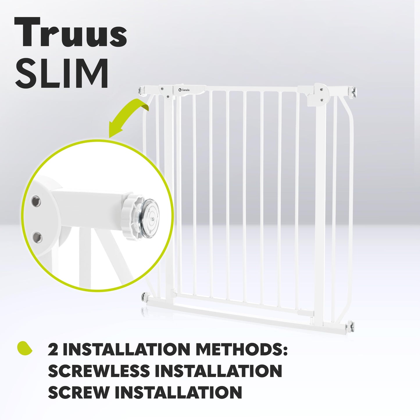 Lionelo Truus Slim turvavärav 75–105 cm, puurimiseta paigaldus
