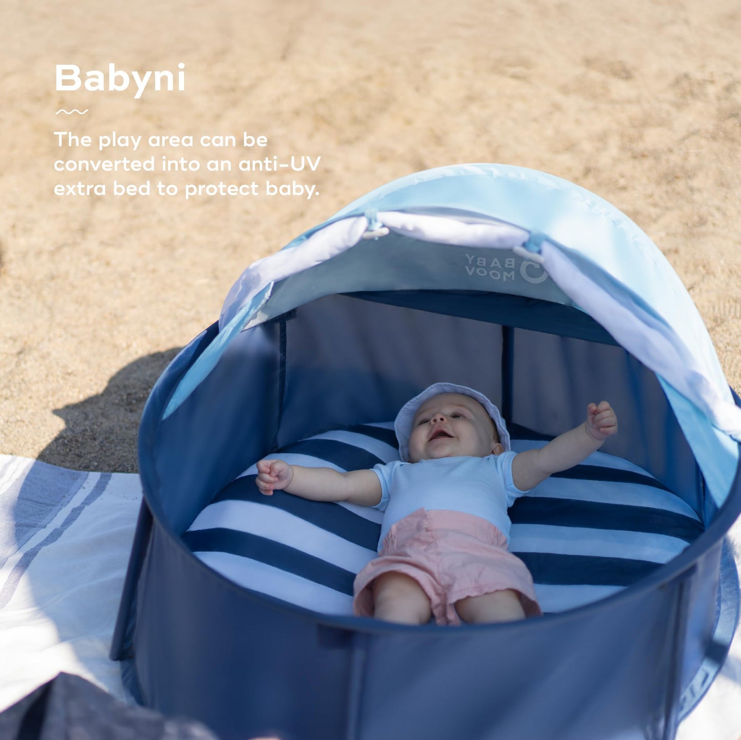Babymoov Babyni Pop-Up UV-kaitsega beebi rannatelk, UPF 50+