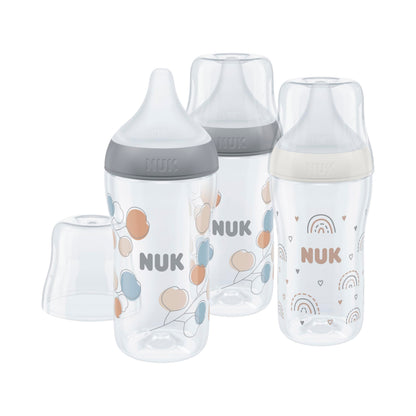 NUK Perfect Match lutipudelite komplekt 260 ml, 3+ kuud, 3 tk