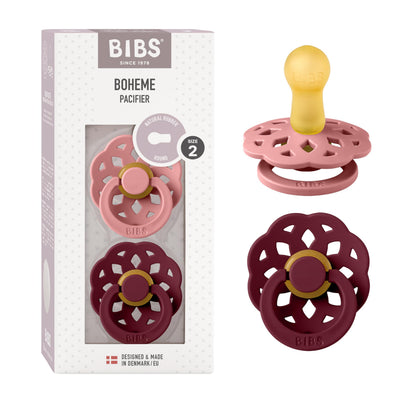 Bibs Boheme lutt 2 tk, suurus 2 (6-18 kuud), Dusty Pink/Elderberry