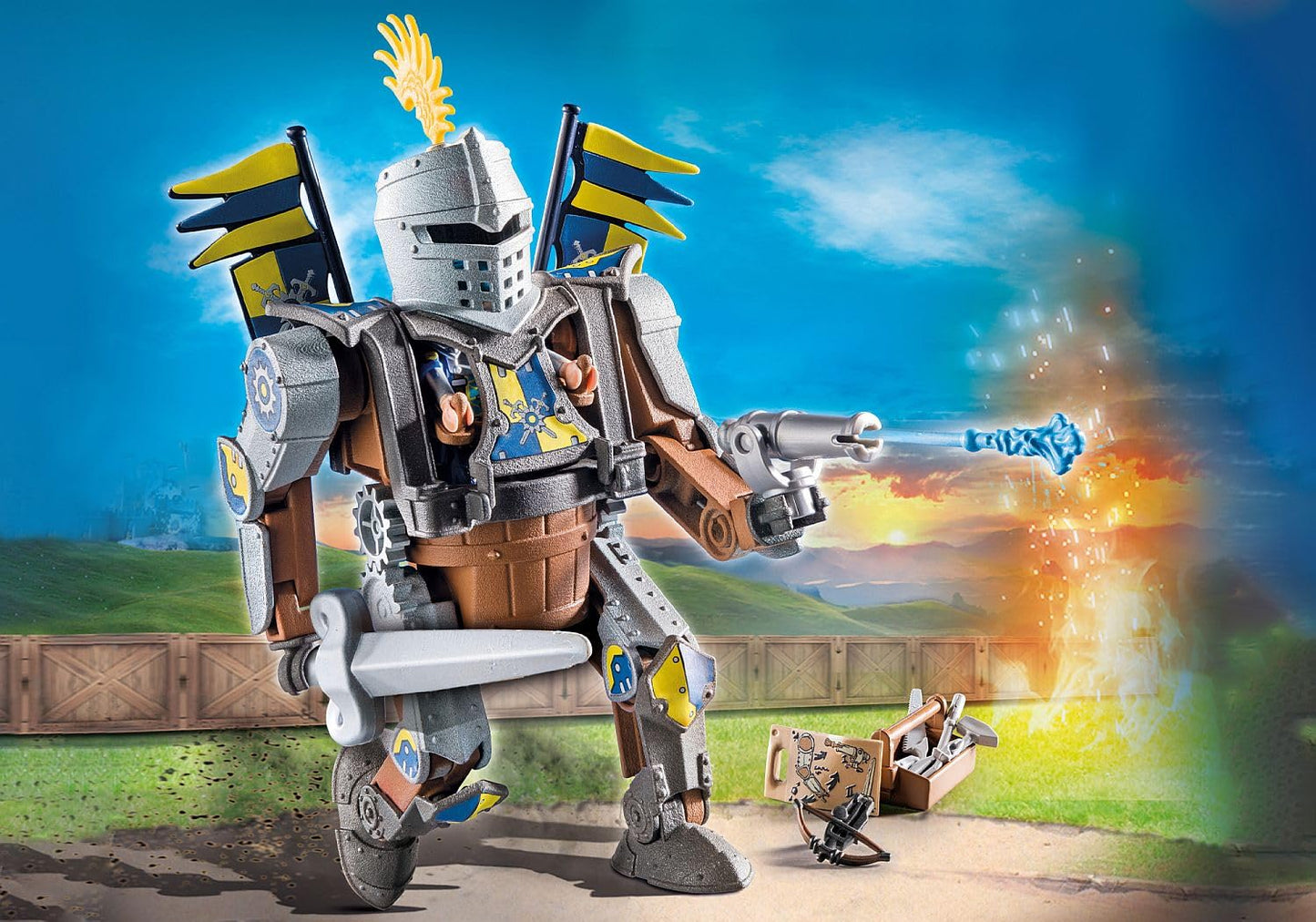 PLAYMOBIL Novelmore 71300 lahingurobot Gizmo Craftoniga, 58-osaline komplekt