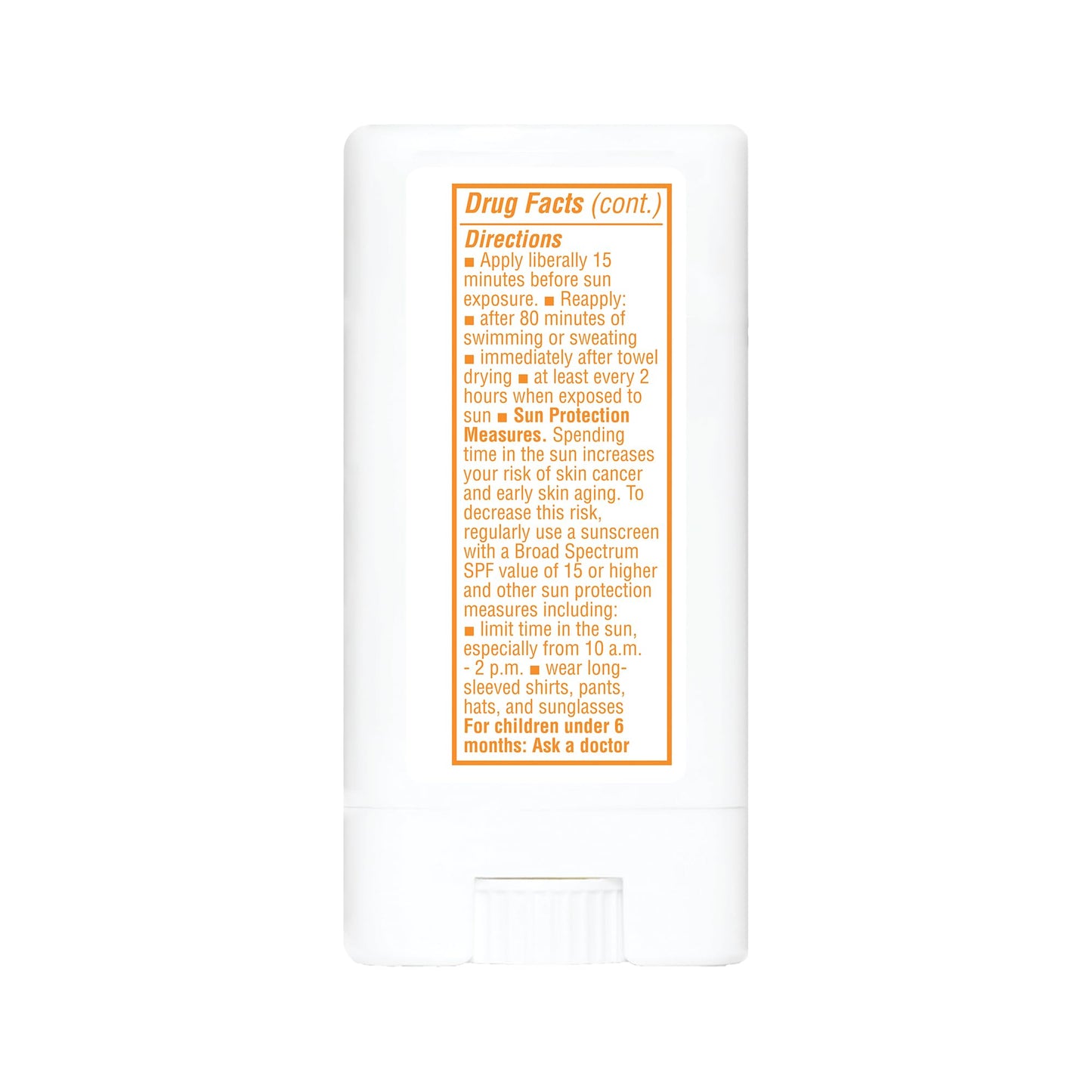 Thinkbaby mineraalne päikesekaitsepulk SPF 30, 18 g, valge/oranž