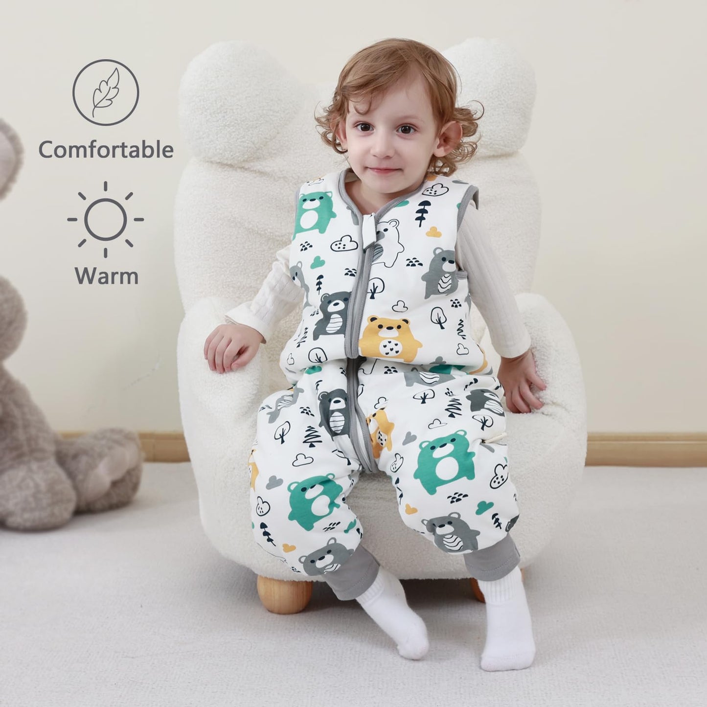 Mosebears beebi magamiskott TOG 2.5, 3-4A, orgaanilisest puuvillast – Bear