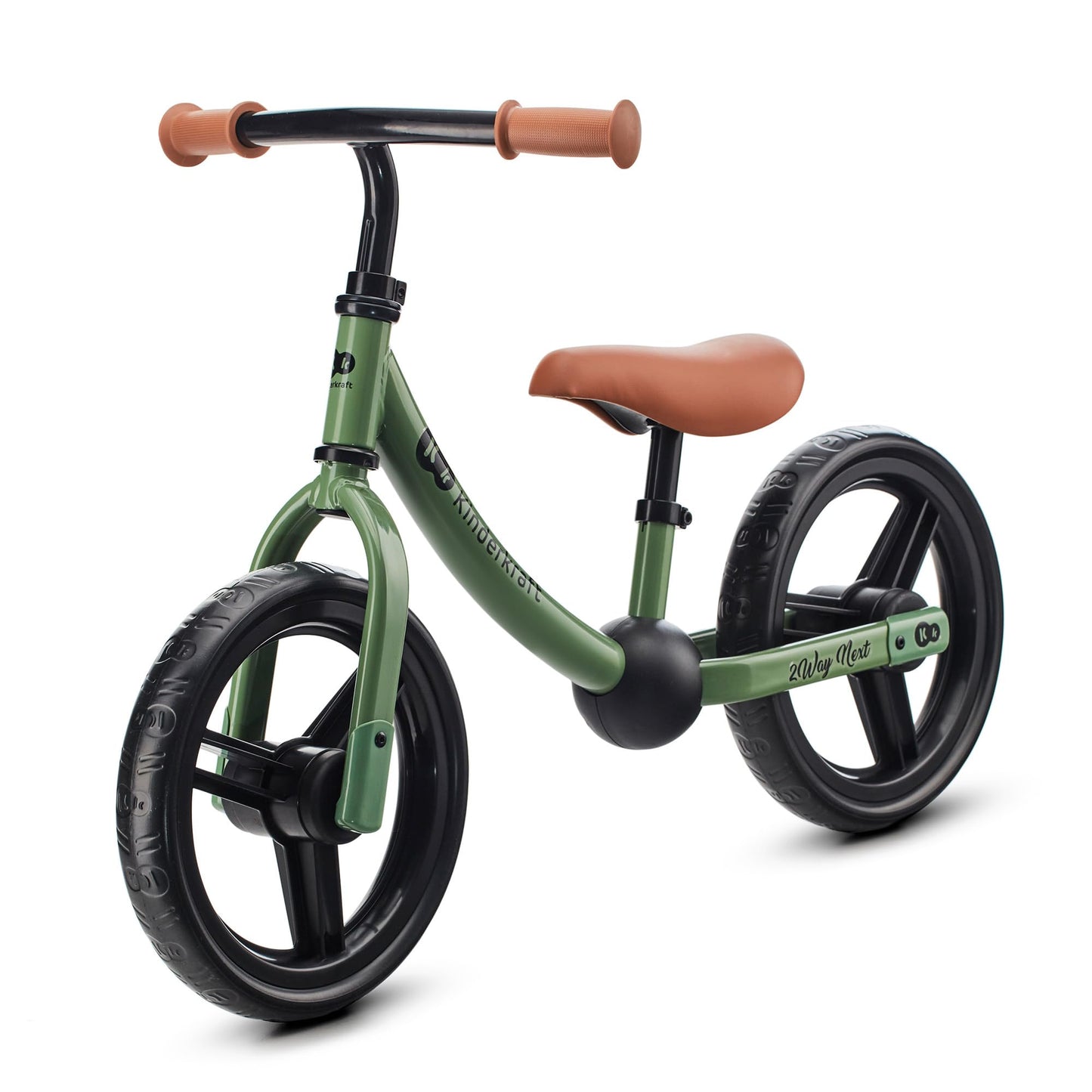 Kinderkraft 2WAY Next tasakaaluratas/jooksuratas 12", roheline