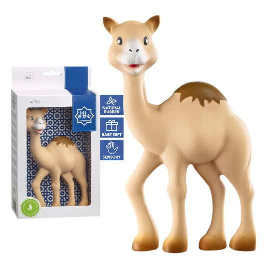 Sophie la girafe Al’Thir kaamel – naturaalne kummist närimislelu beebile