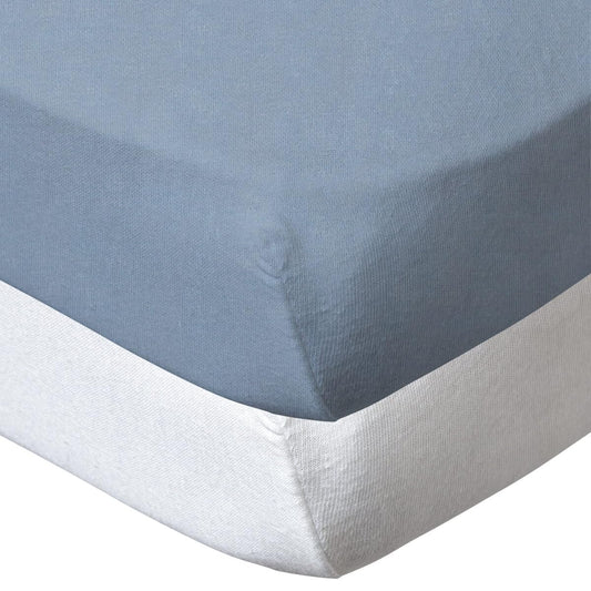 BabyCalin voodilina komplekt 70 × 140 cm, valge ja sinine, 2 tk