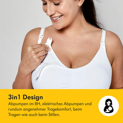 Medela 3-in-1 imetamis- ja pumpamisrinnahoidja, must, suurus L