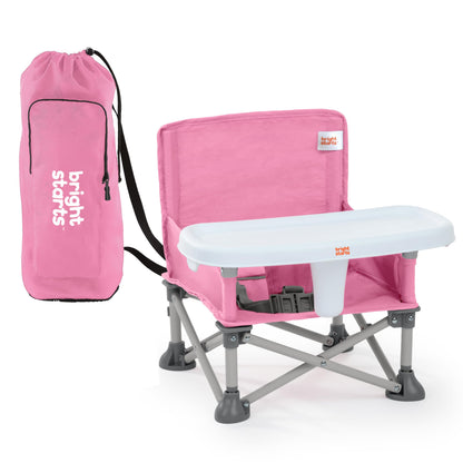 Bright Starts Pop ’N Sit kaasaskantav tool, roosa (6 kuud–3 a)