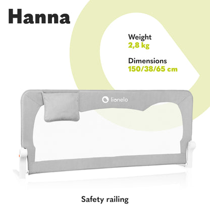 Lionelo Hanna voodipiire 150 × 66 cm, hall