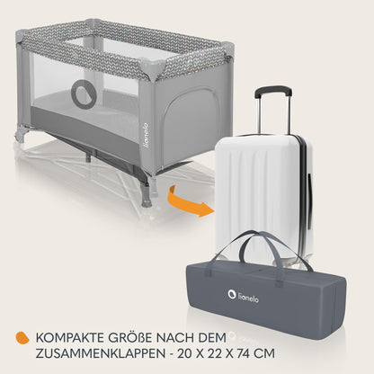 Lionelo Stefi reisivoodi beebile, hall, LockGuard, kuni 15 kg