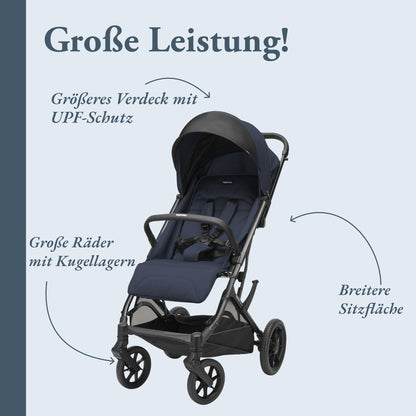 Inglesina Zenit 2 jalutuskäru Polar Blue, kompaktne ja kerge, kuni 22 kg