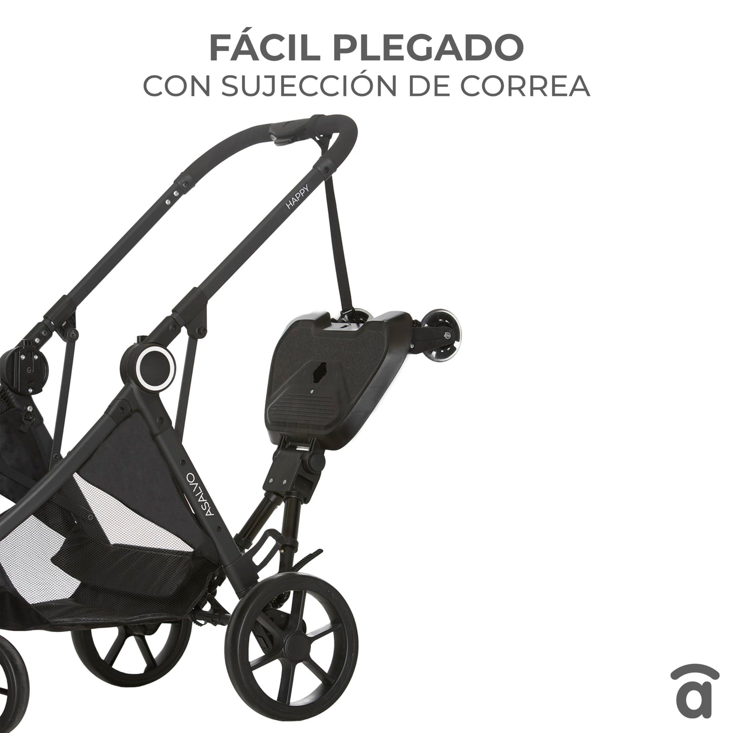 Asalvo Go Seat 2-in-1 universaalne jalutuskäru lisaiste, must, 2-5 a, kuni 20 kg
