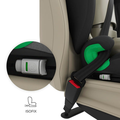 Kinderkraft JUNIOR FIX 2 PRO turvatool 100–150 cm, ISOFIX, must