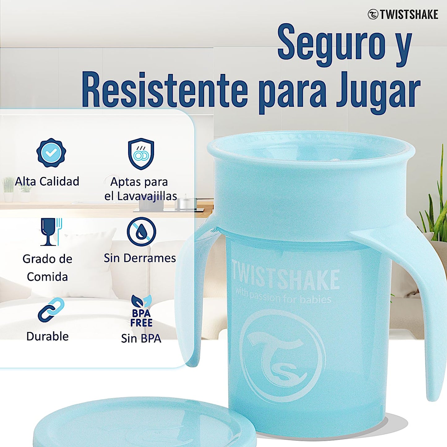 Twistshake lekkekindlate joogitopside komplekt lastele, 3-osaline