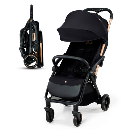 Kinderkraft APINO kergkäru, automaatselt kokkuvoltuv, kuni 24 kg, must