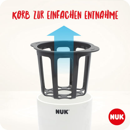 NUK Thermo 3in1 -pullonlämmitin, valkoinen, EU-pistoke