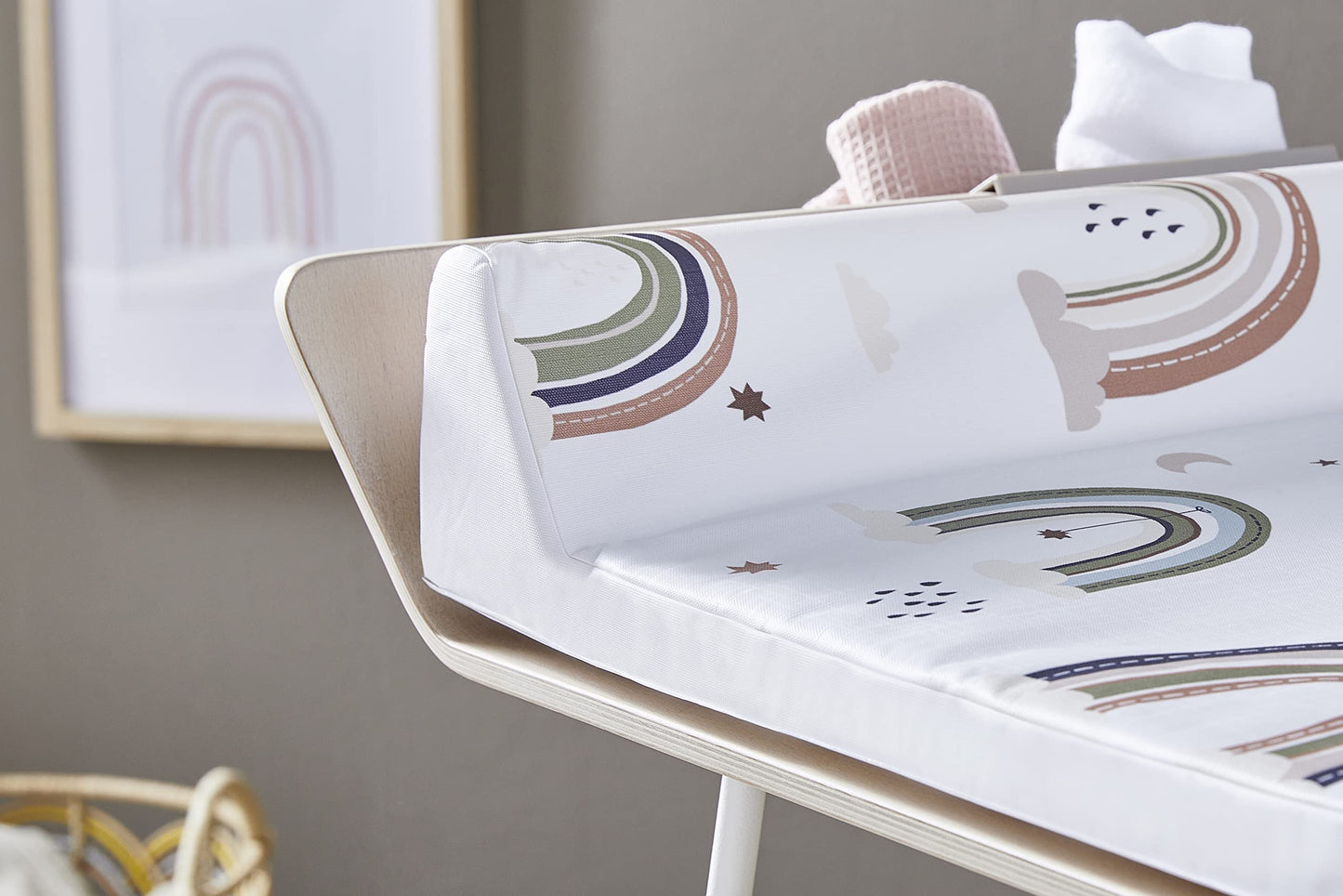 Rotho Babydesign mähkimisalus Boho Rainbow, 70 × 50 cm