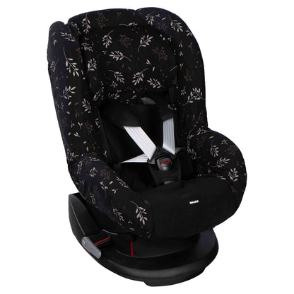 Dooky universaalne turvatooli kate Romantic Leaves Black, grupp 1