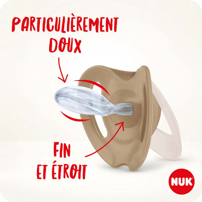 NUK Star Night & Day lutt 18-36 kuud, helendav, BPA-vaba silikoon, 2 tk