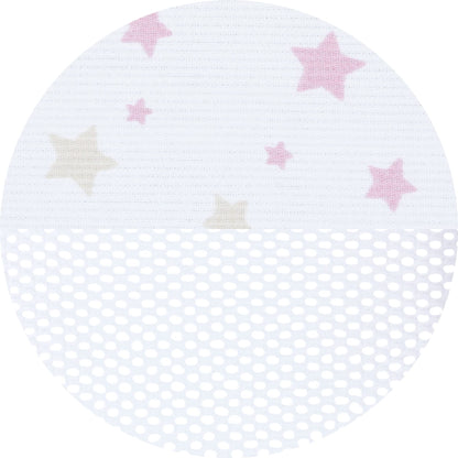 babybay voodipehmendus mudelitele Maxi, Boxspring, Comfort ja Comfort Plus, valge Sand/Berry