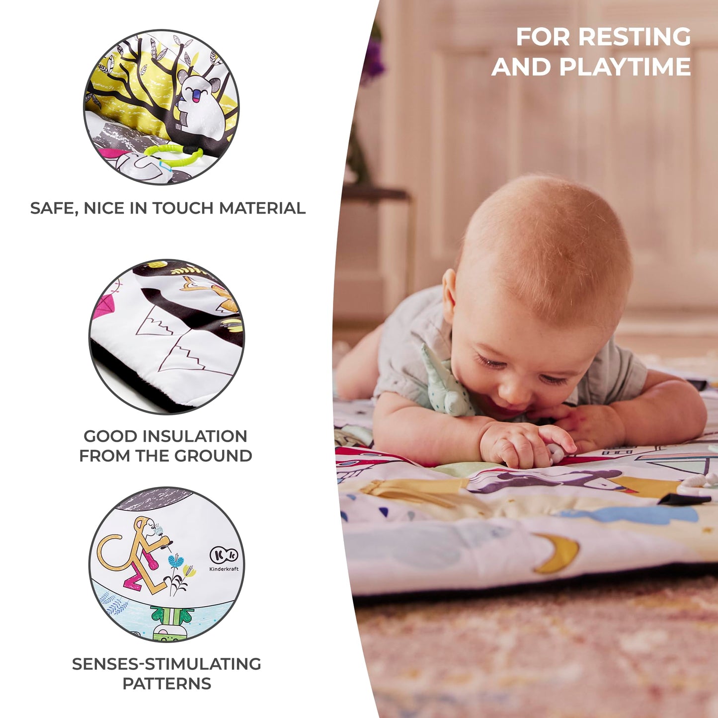 Kinderkraft SMARTPLAY mängumatt / tegelustekk