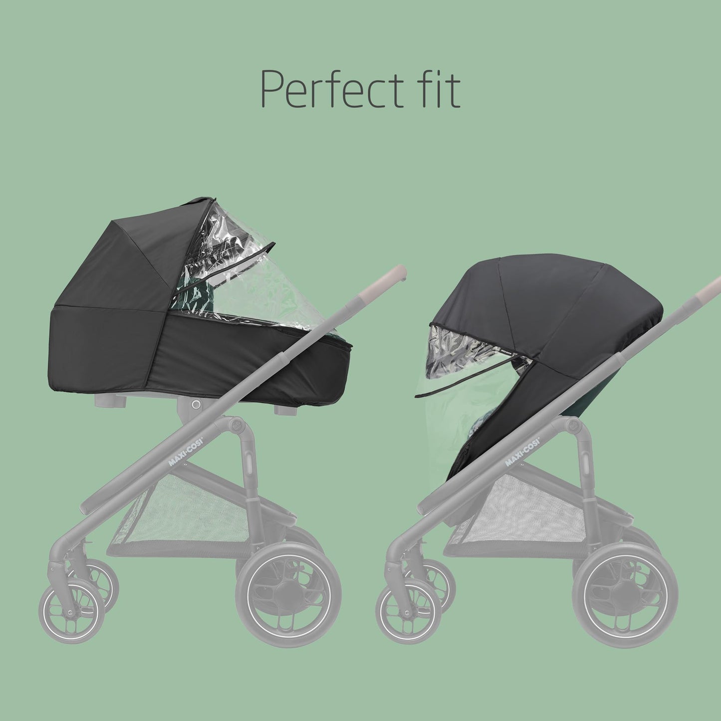 Maxi-Cosi Comfort vihmakile vankrikorvile, läbipaistev