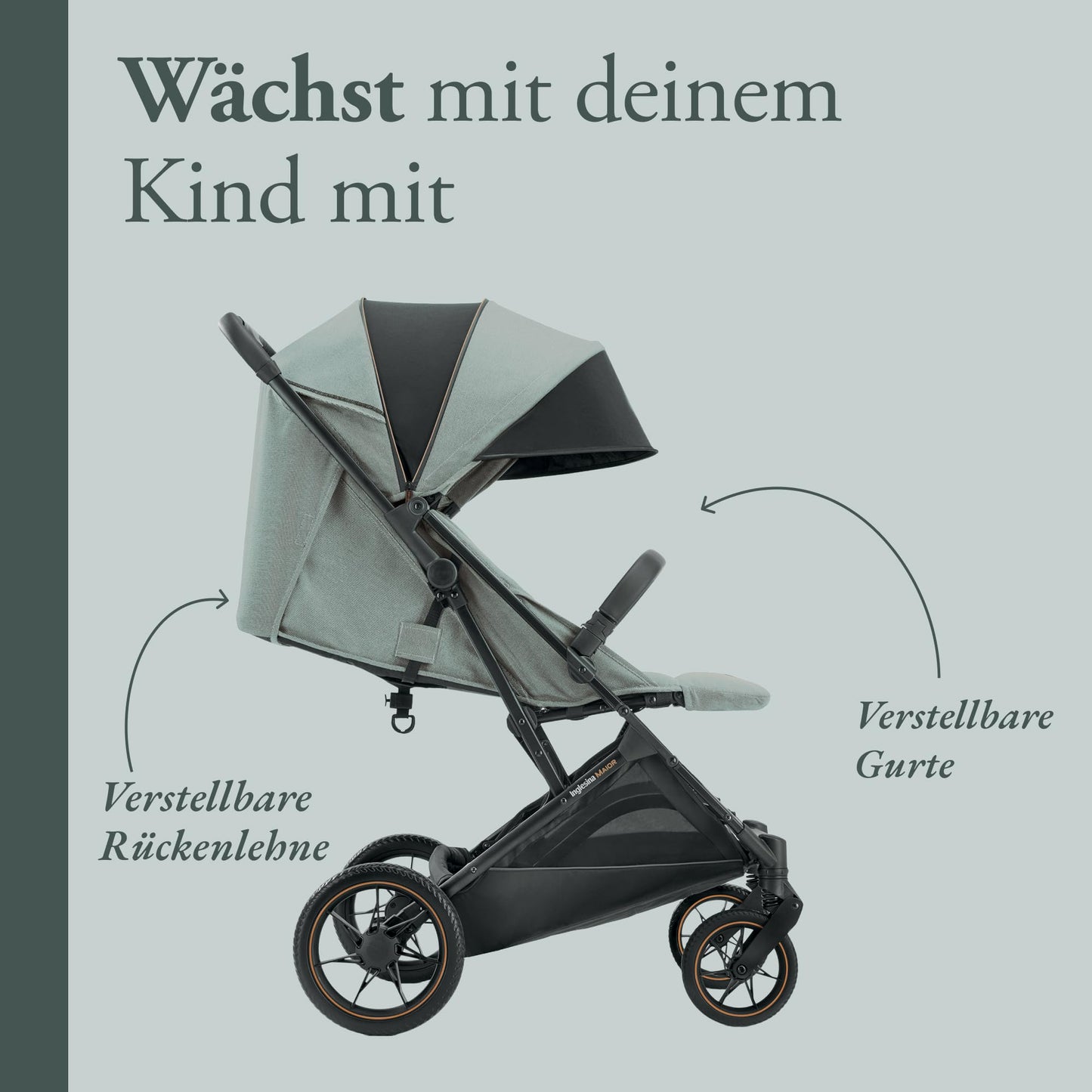 Inglesina Maior kergkäru kuni 22 kg, Igloo Grey