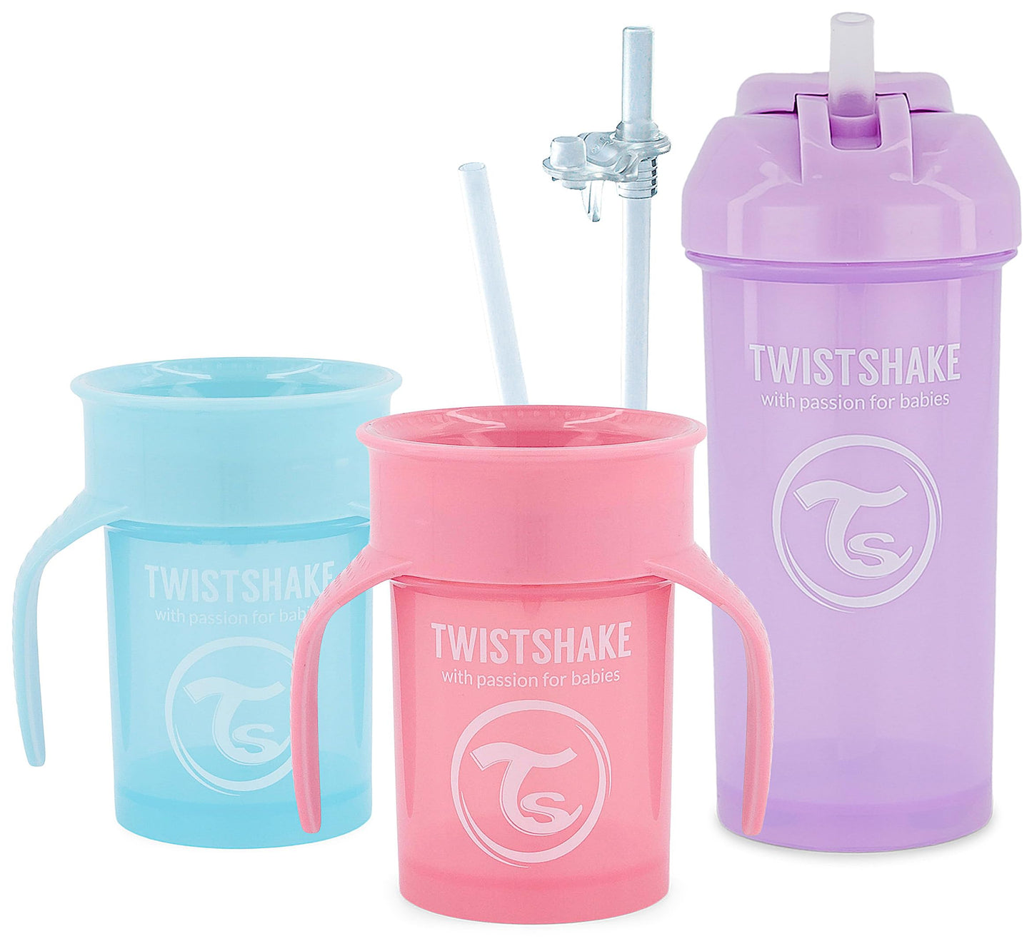 Twistshake lekkekindlate joogitopside komplekt lastele, 3-osaline