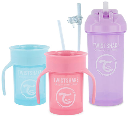 Twistshake lekkekindlate joogitopside komplekt lastele, 3-osaline