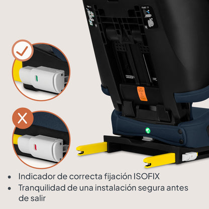 Lionelo Orin i-Size turvatool 100–150 cm ISOFIX, kokkuvolditav, (tumesinine)
