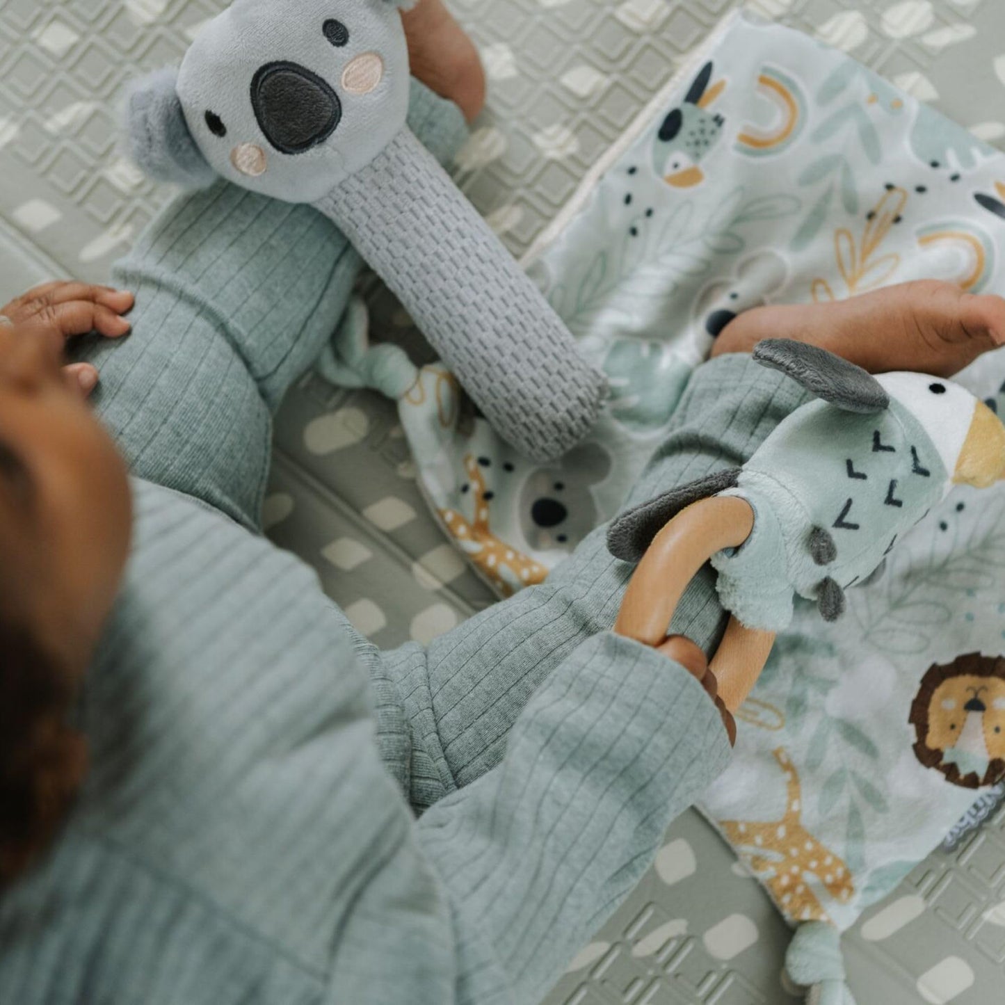 Nuby Animal Adventures beebikingituskomplekt, 3-osaline, alates sünnist