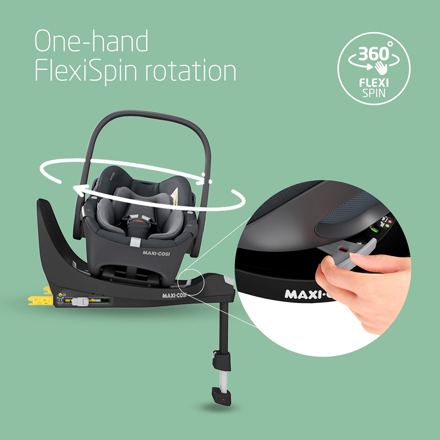 Maxi-Cosi FamilyFix 360 i-Size turvatooli alus, ISOFIX, 0–4 a, must