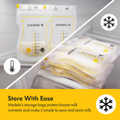 Medela Easy Pour ühekordsed rinnapiima säilituskotid, 210 ml, 100 tk
