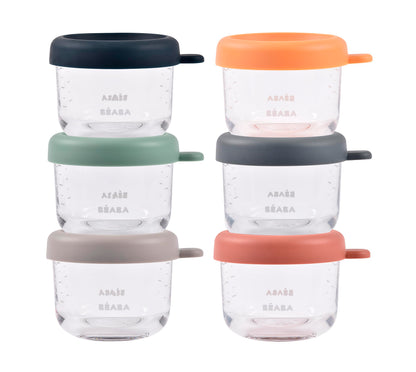 Béaba klaasist säilituspurgid 150 ml (6 tk), Sunrise