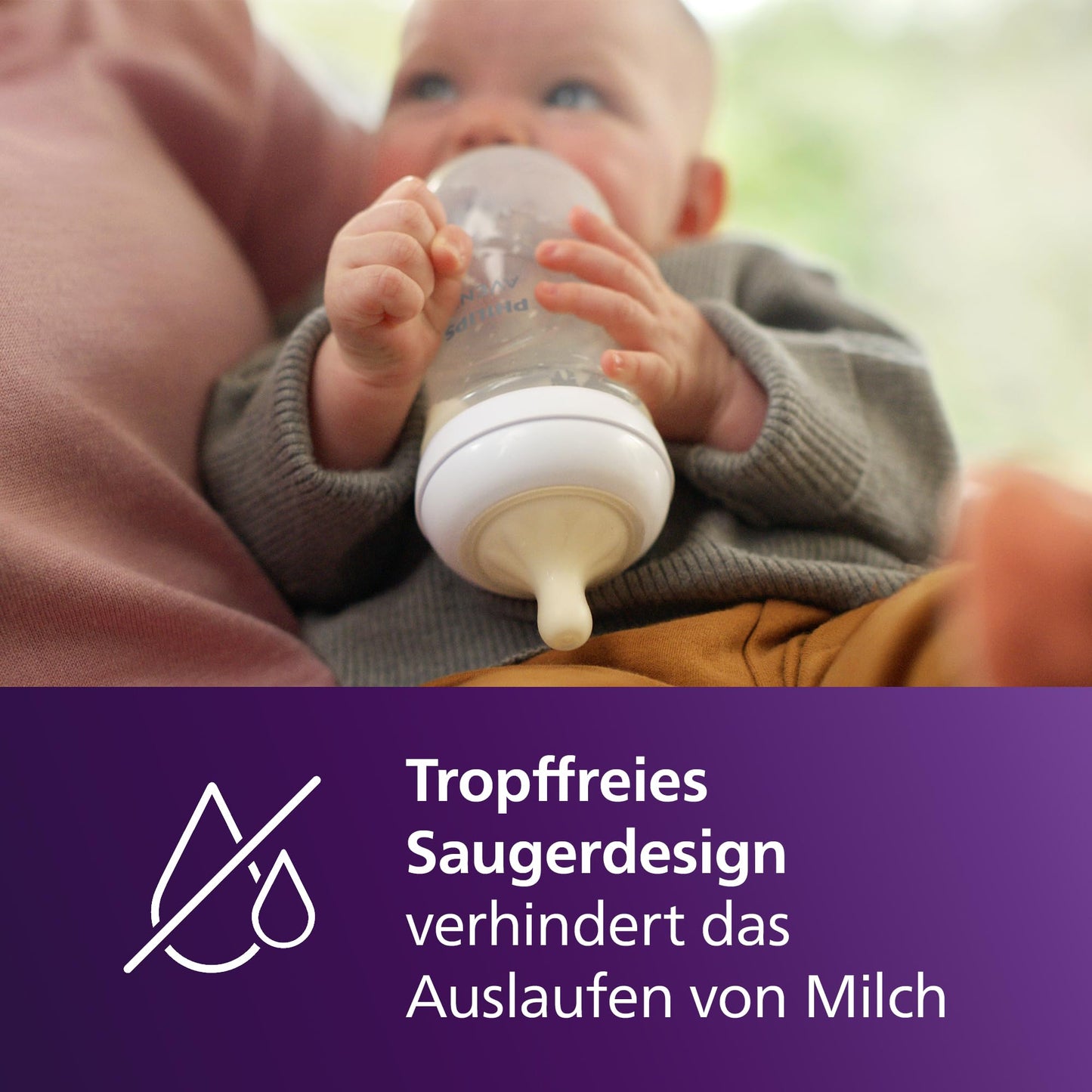 AVENT Natural Response kingituskomplekt vastsündinule SCD838/11, 4 lutipudelit, lutt ja pudelihari
