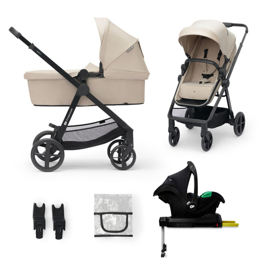 Kinderkraft NEWLY 4 in 1 vankrikomplekt, kuni 22 kg, hall